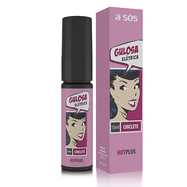 Gel Comestível A Sós Gulosa Elétrica sabor Chiclete - 15ml