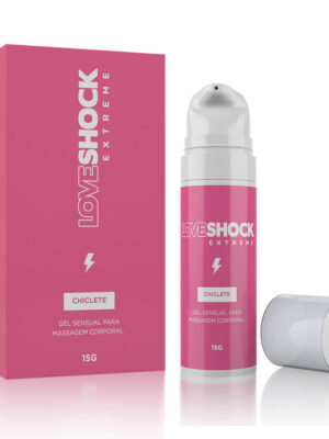 Excitante Loveshock Extreme Beijável Chiclete - 15g