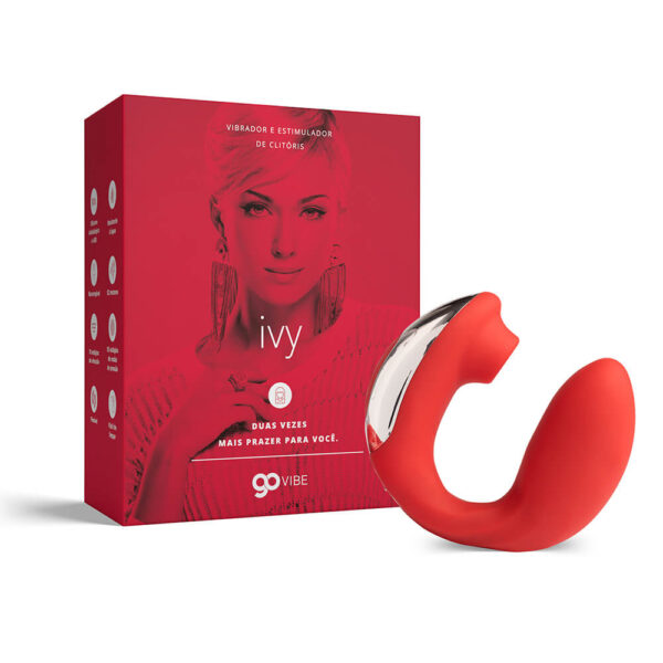 Vibrador e Estimulador de Clitóris Recarregável Go Vibe Ivy