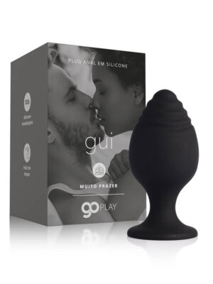 Plug Anal em Silicone Go Play Gui Pequeno Preto