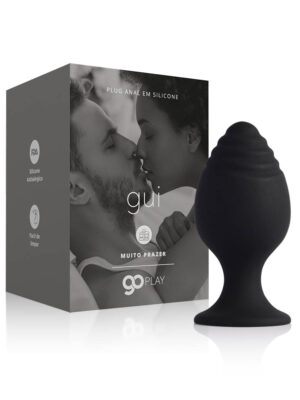 Plug Anal em Silicone Go Play Gui Médio Preto