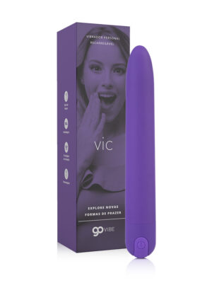 Vibrador Recarregável Personal Go Vibe Vic - 18,5cm x 2,6cm