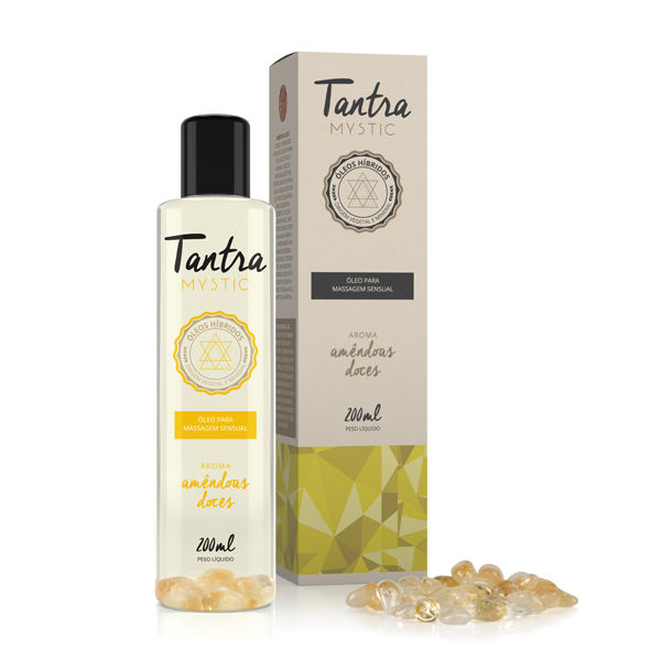Óleo para massagem sensual Tantra Mystic Amêndoas Doces