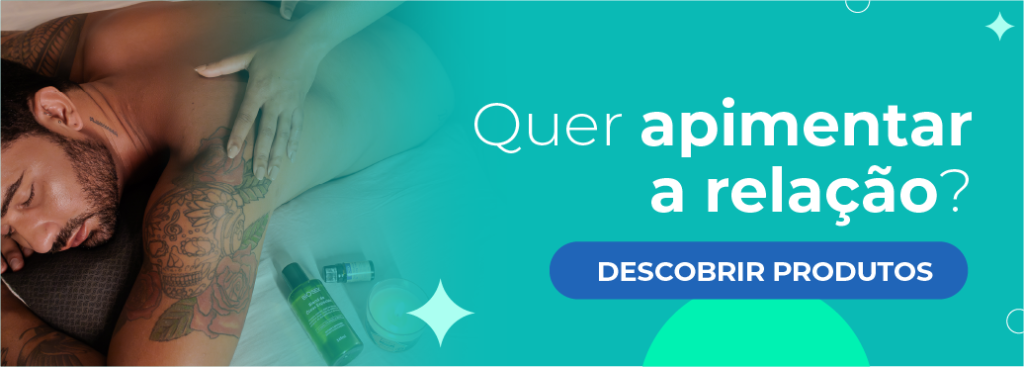 Imagem com um homem deitado recebendo massagem - além disso, uma chamada para ver produtos para melhorar o beijo