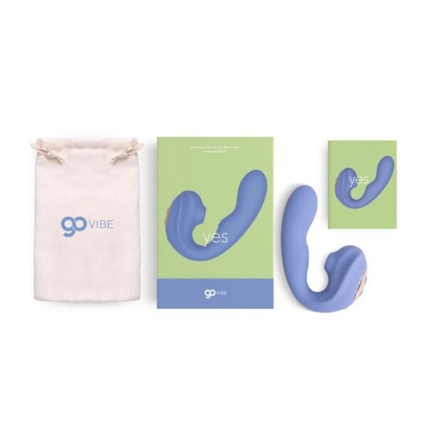 Estimulador de Clitóris Recarregável Go Vibe Yes - Sugador, Vibrador e Flapping