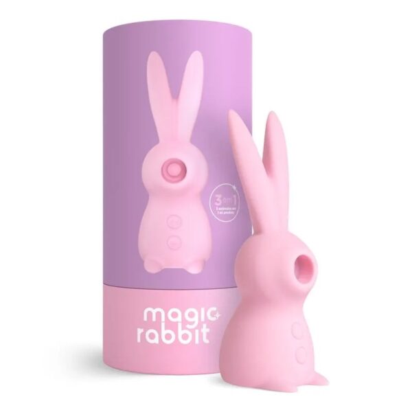 Estimulador de Clitóris Recarregável Magic Rabbit 3 em 1 - Rosa por Ingrid Guimarães