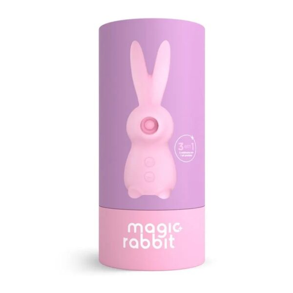 Estimulador de Clitóris Recarregável Magic Rabbit 3 em 1 - Rosa por Ingrid Guimarães