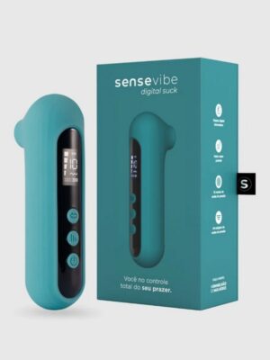 Estimulador de Clitóris Recarregável Sensevibe Digital Suck - Resistente a água