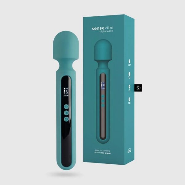 Vibrador Recarregável Sensevibe Digital Wand - Varinha Mágica
