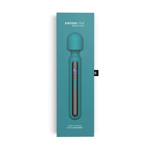 Vibrador Recarregável Sensevibe Digital Wand - Varinha Mágica