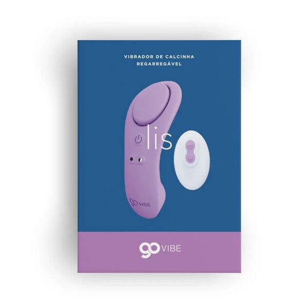 Vibrador e Estimulador Recarregável Go Vibe Lis - Vibrador de calcinha com controle remoto