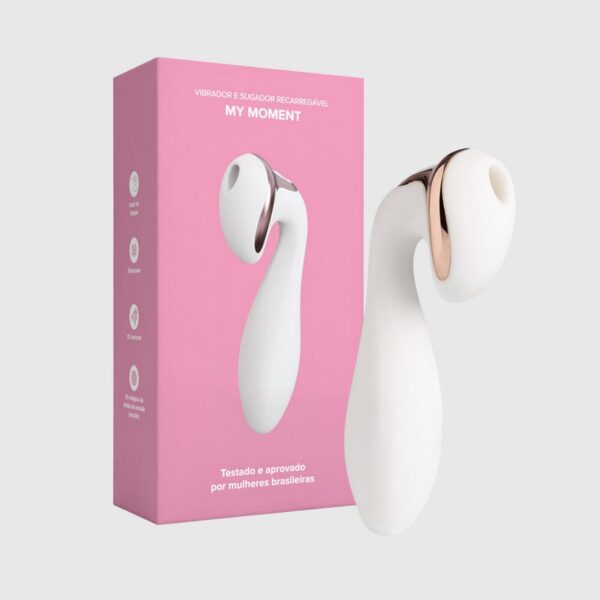 Vibrador e Estimulador Sugador Recarregável My Moment A Sós